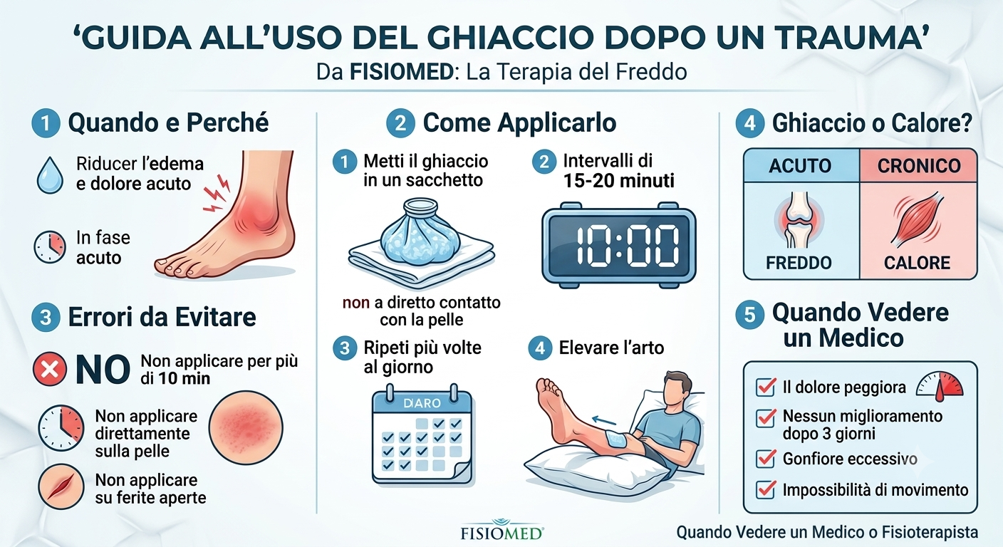 Ghiaccio dopo un trauma